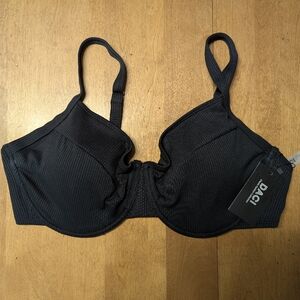 Black Underwire Swim Top